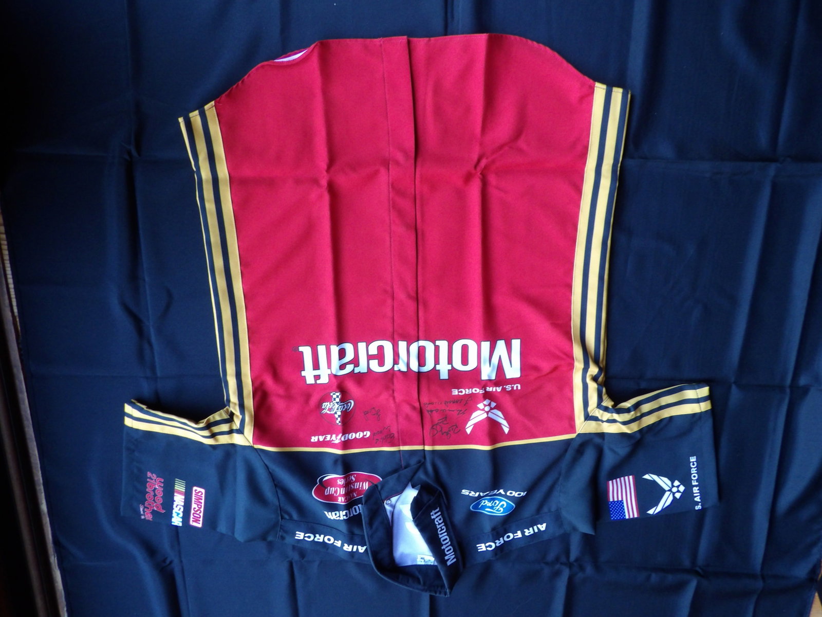 Rare RICKY RUDD, WOODS BROTHERS. Motorcraft Size L Shirt With 5 Signatures (1 of 7)
