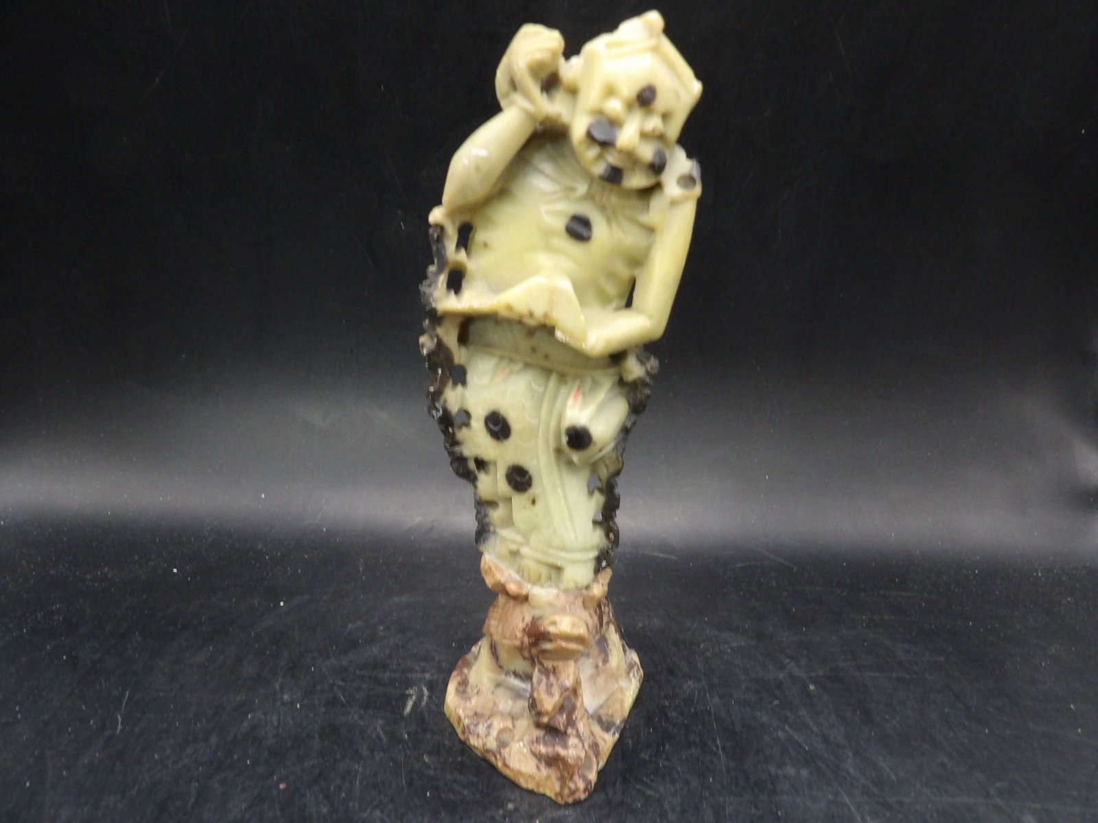 Chinese stone carved immortal statue: 7.2 inches height. We will inhouse ship items to you very affordable and efficient. Select self-arrange shipping.