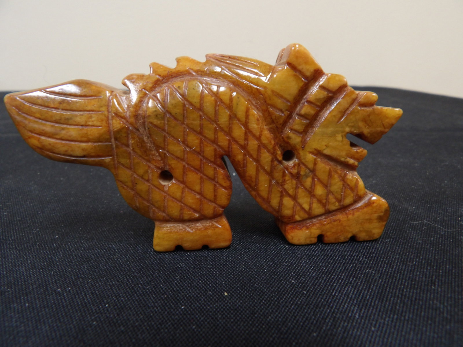 Chinese jade dragon carving (1 of 4)