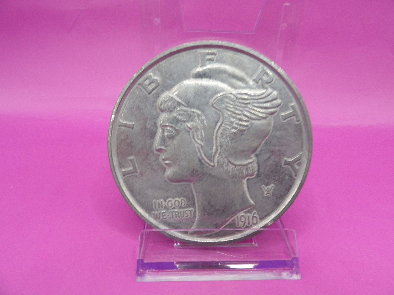 vintage large coin shaped item