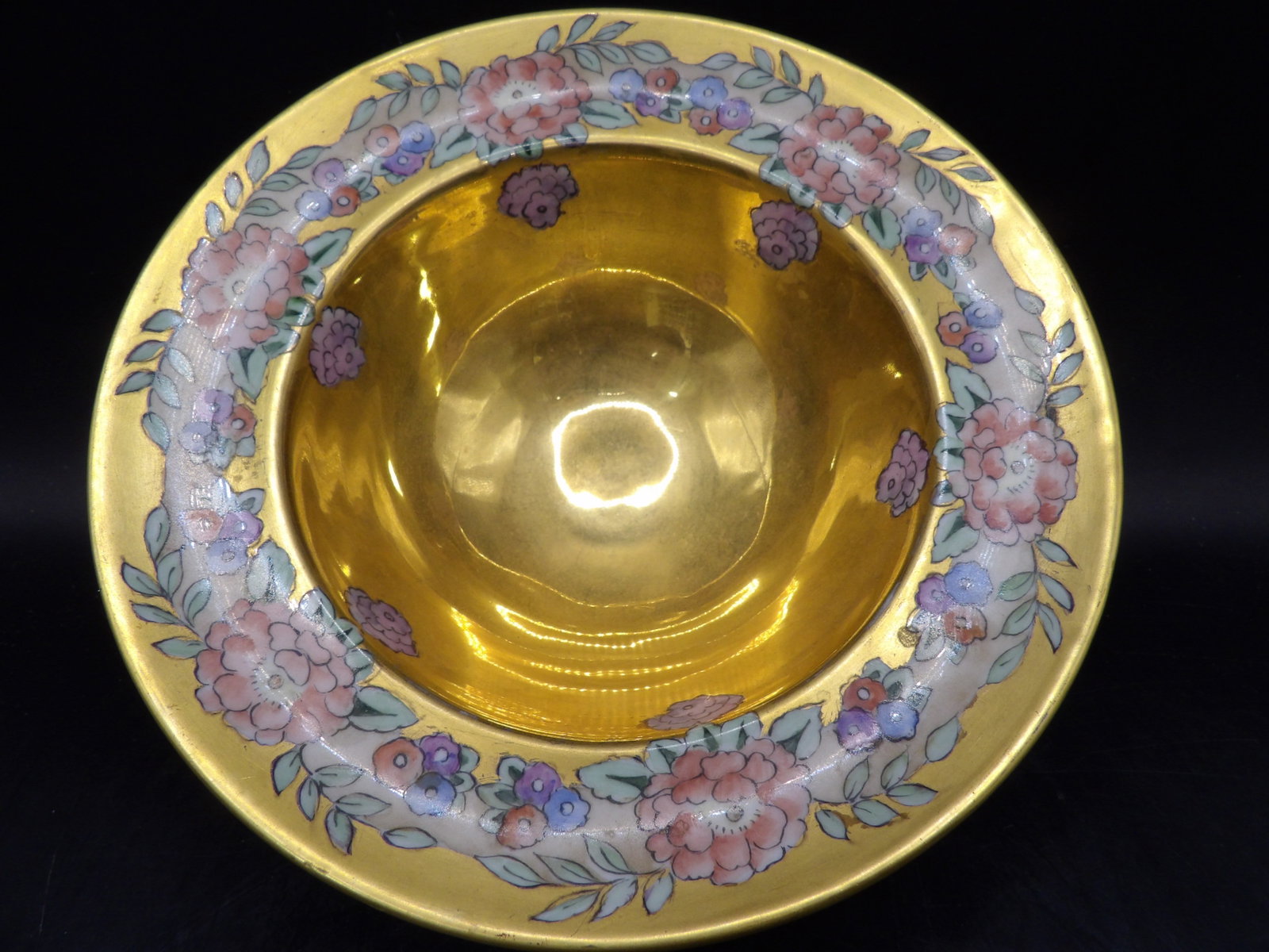 antique Jean Pouyat Limoges ornate porcelain bowl with gold glazed and floral rim: 7.4 inches length. Mark J.P.L France on the bottom. We will inhouse ship items to you very affordable and efficient. Select self-arrange shipping.