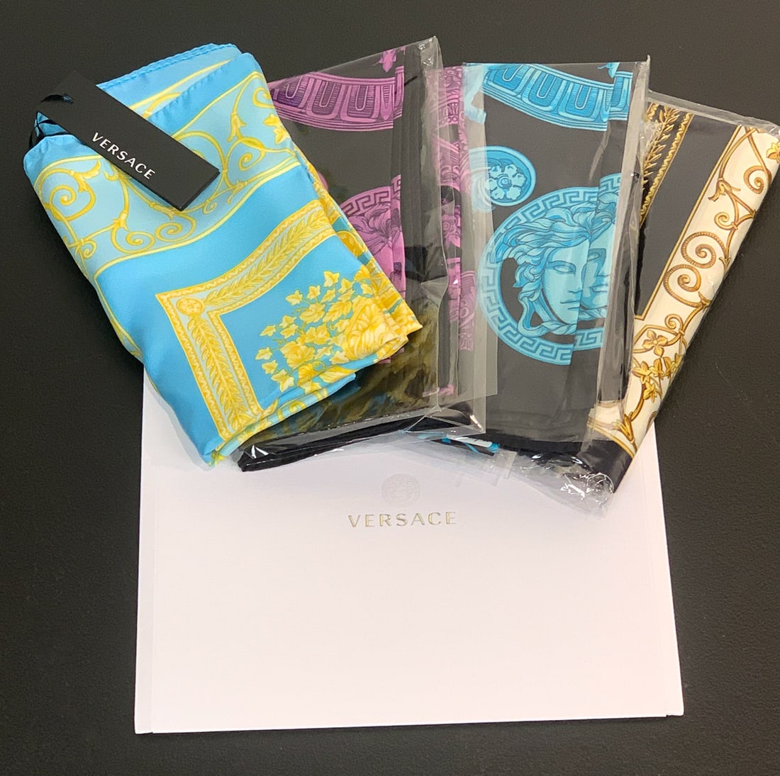 Four Versace Silk Scarves (1 of 6)