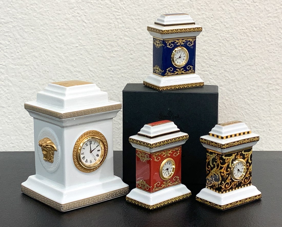 Four Versace For Rosenthal Porcelain Clocks (1 of 7)