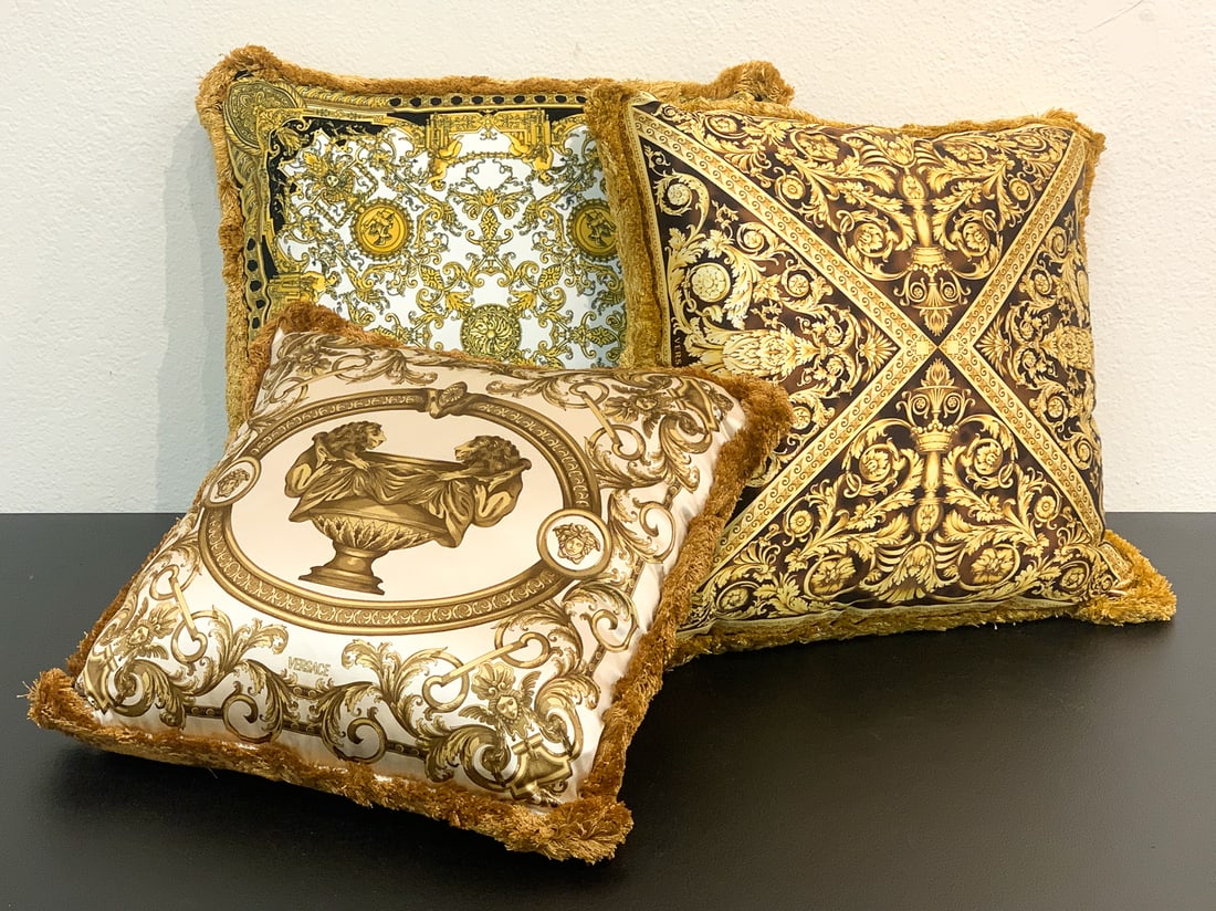 Three Versace Throw Pillows (1 of 9)