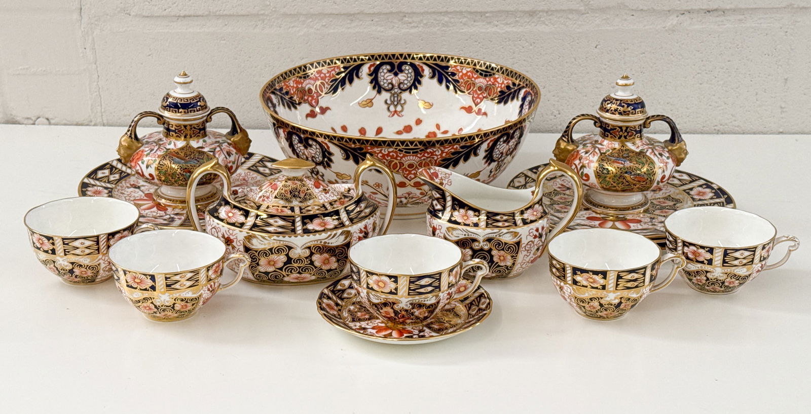 Royal Crown Derby Imari Porcelain Group Of 17 (1 of 8)