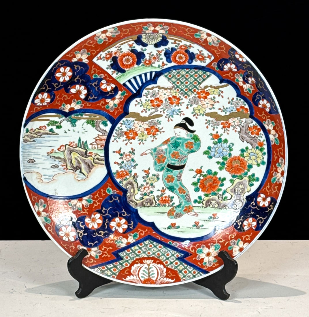 Large Imari Style Porcelain Charger (1 of 9)
