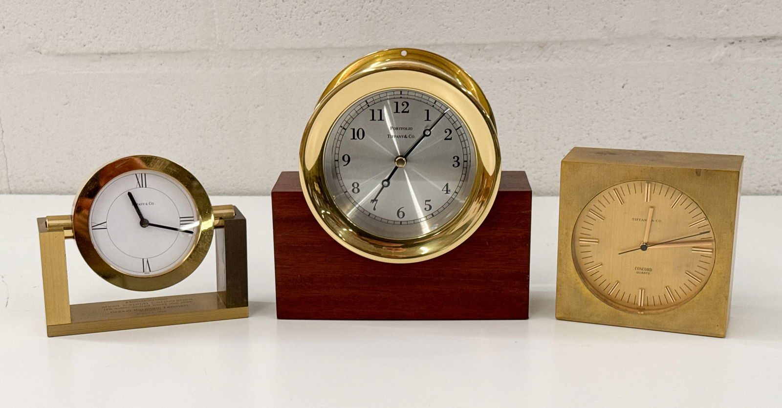 Three Tiffany & Co. Desk Clocks (1 of 7)