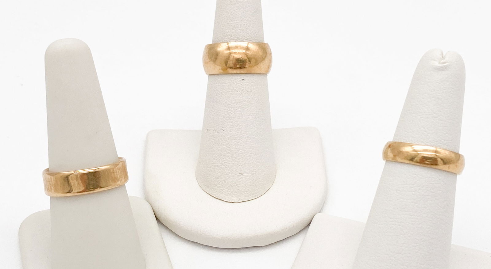 Three 14kt Yellow Gold Wedding Bands (1 of 2)