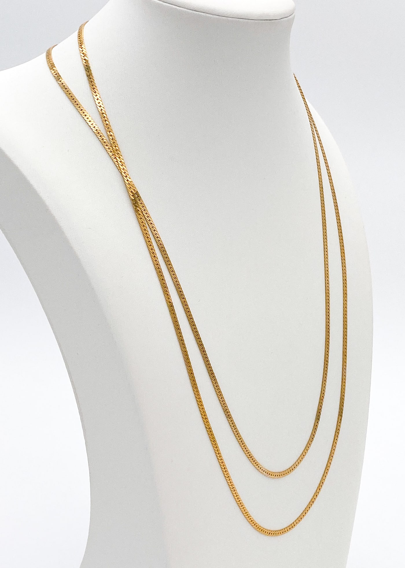 Two Italian 14kt Yellow Gold Snake Chains (1 of 3)