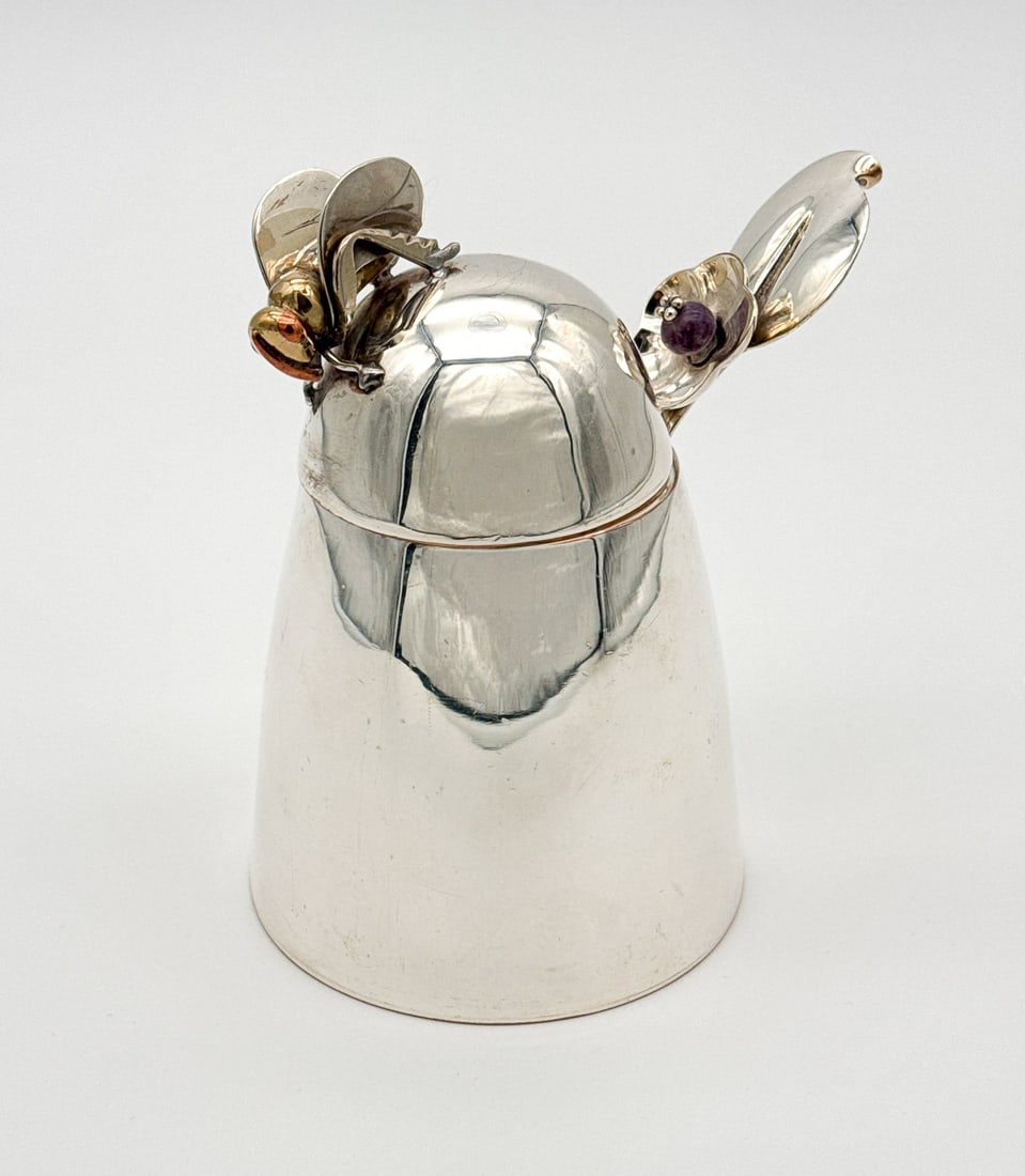 Castillo Silver Plate Honey Pot (1 of 6)
