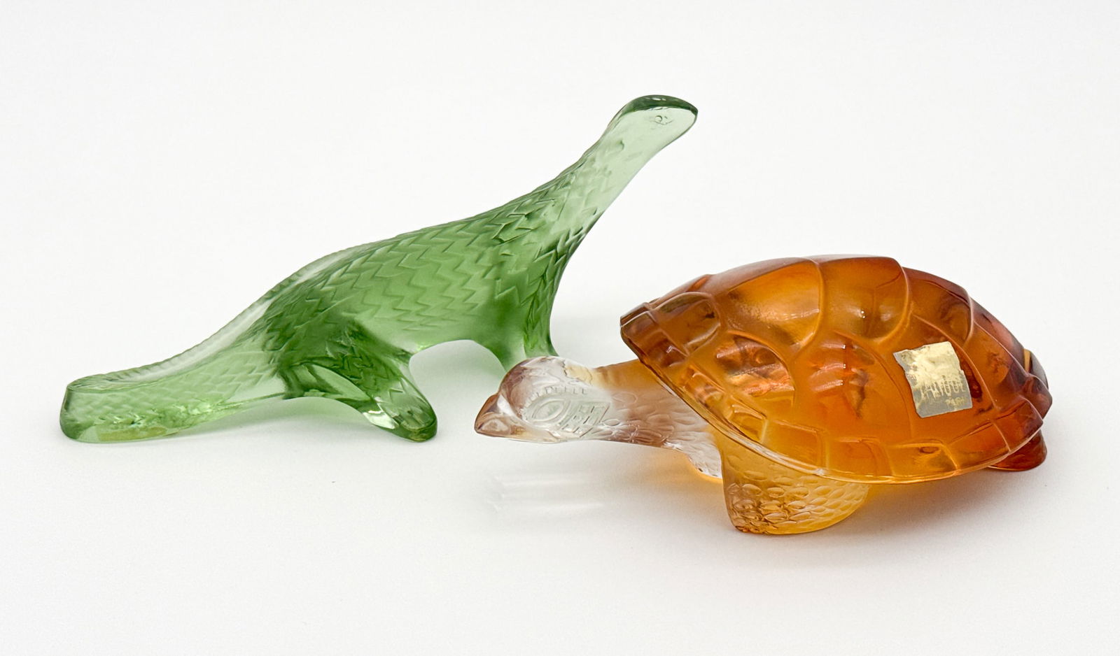 Lalique Glass Komodo Dragon & Tortoise Figures (1 of 7)