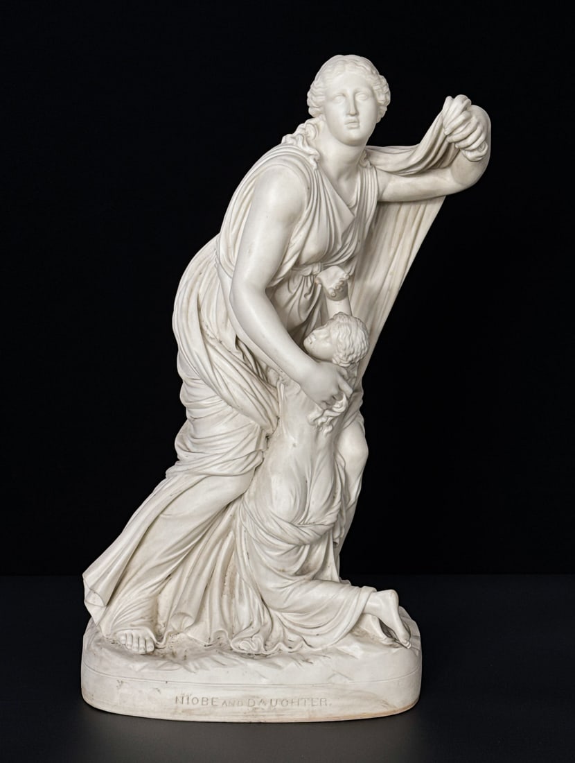 Parian Porcelain Niobe & Daughter Figure (1 of 6)
