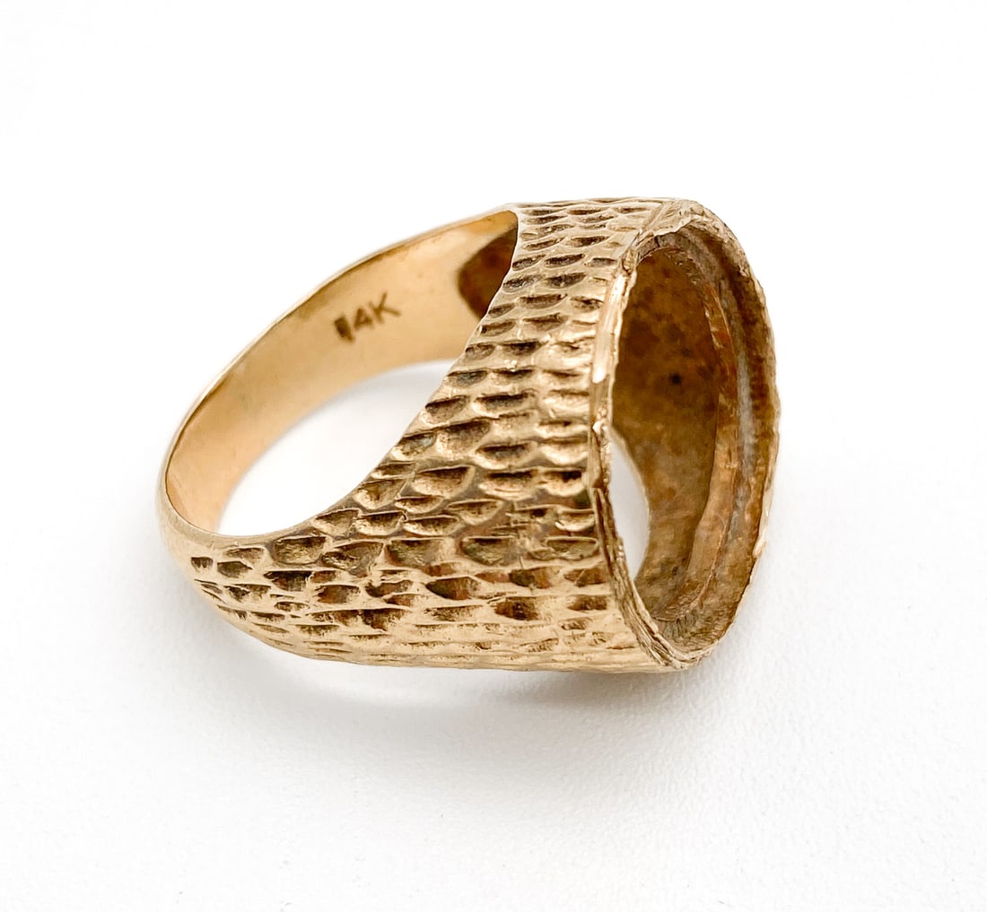 Men’s 14k yellow gold ring shank (1 of 2)