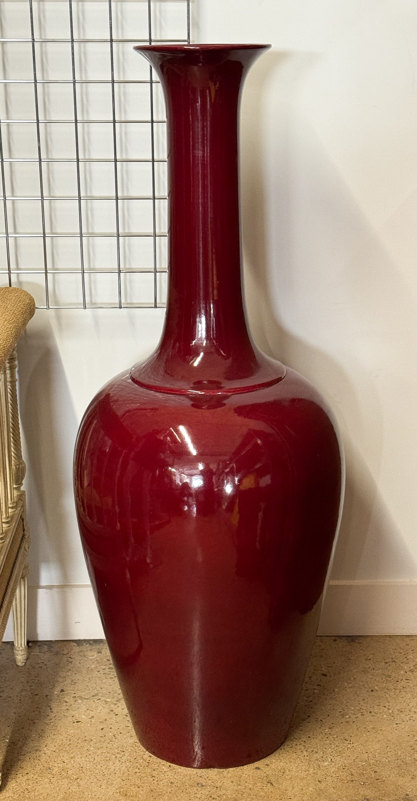 Large Sang De Boeuf Porcelain Palace Vase (1 of 5)