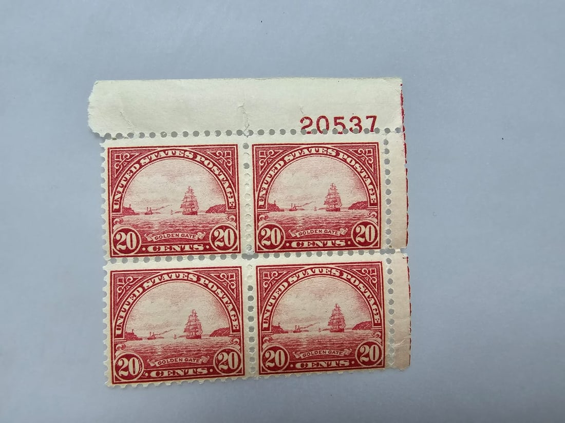 Scott #698 20 Cent Golden Gate Plate Block Of Four MNH/OG Stamp (1 of 1)