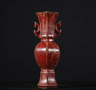 A Song Dynasty firewood kiln amphora: Song Dynasty firewood kiln amphora SIZE: H:20.4cm W:8cm (The Dimensions Of All Batches Are Manually Measured.If You Need More Detailed Information, Please Contact Our Customer Service Before Bidding.)