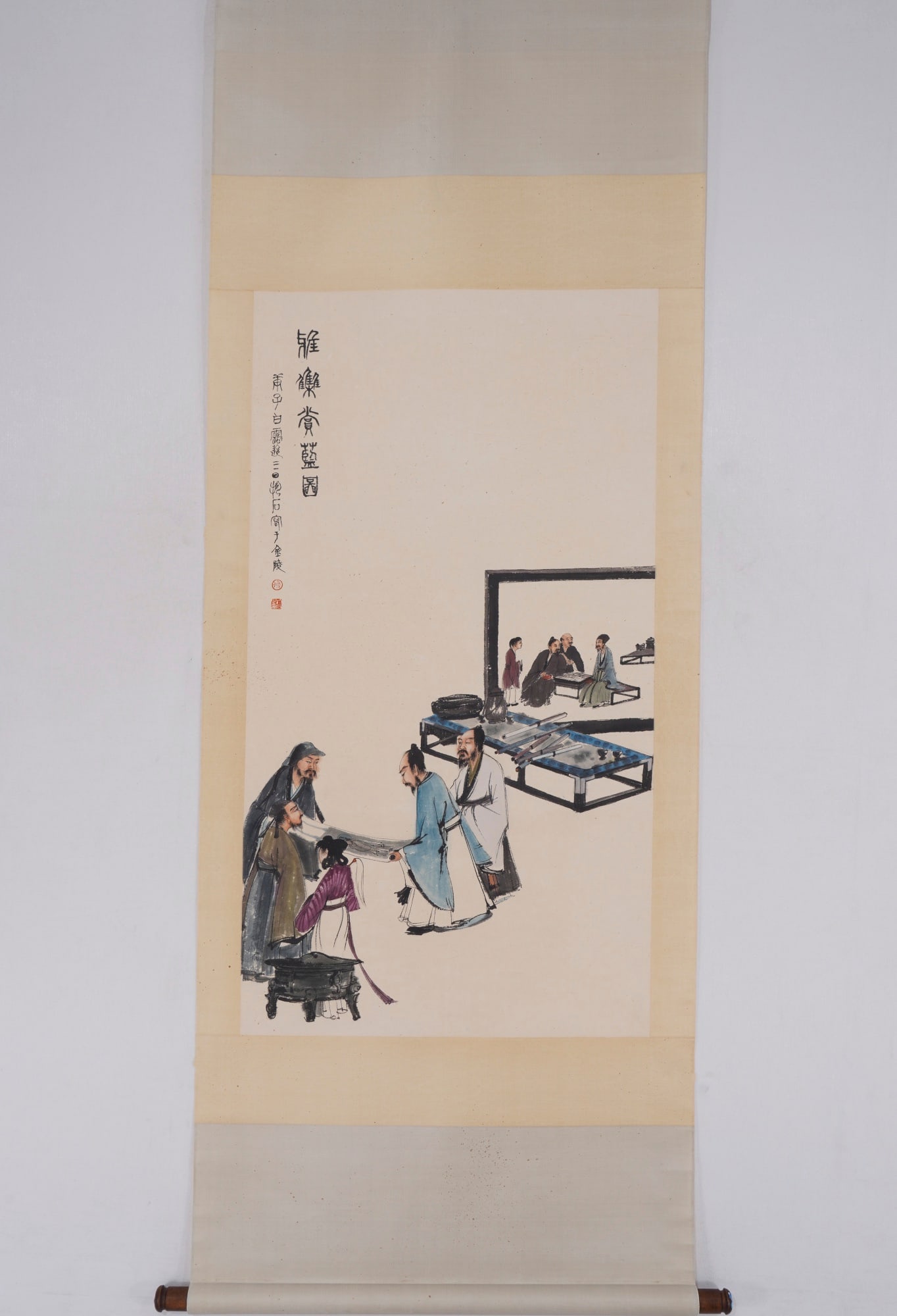 An old album of Fu Baoshi's fine characters: Fu Baoshi's boutique character old album Size: 94x60cm (The Dimensions Of All Batches Are Manually Measured.If You Need More Detailed Information, Please Contact Our Customer Service Before Bidding.)