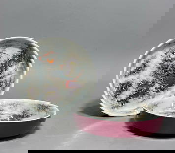 A pair of pastel cloud dragon pattern plates made in the Yongzheng year of the Qing Dynasty: A pair of pastel cloud dragon pattern plates made in the Yongzheng year of the Qing Dynasty SIZE: H:3.1cm Mouth D:14.6cm Bottom:11cm (The Dimensions Of All Batches Are Manually Measured.If You Need Mo