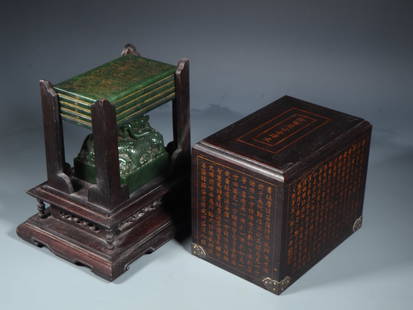 A set of Wada Jasper Seal albums: Qing Dynasty Hetian Jasper Seal Album set Size: L:15.3cm W:9cm T:0.7cm Square:9.3cm H:9.8cm W:3336g (The Dimensions Of All Batches Are Manually Measured.If You Need More Detailed Information, Please C