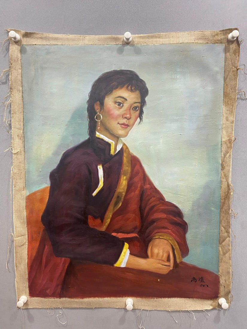 10 old oil paintings by Jin Shangyi: 10 old oil paintings by Jin Shangyi Size: 85x70cm (The Dimensions Of All Batches Are Manually Measured.If You Need More Detailed Information, Please Contact Our Customer Service Before Bidding.)