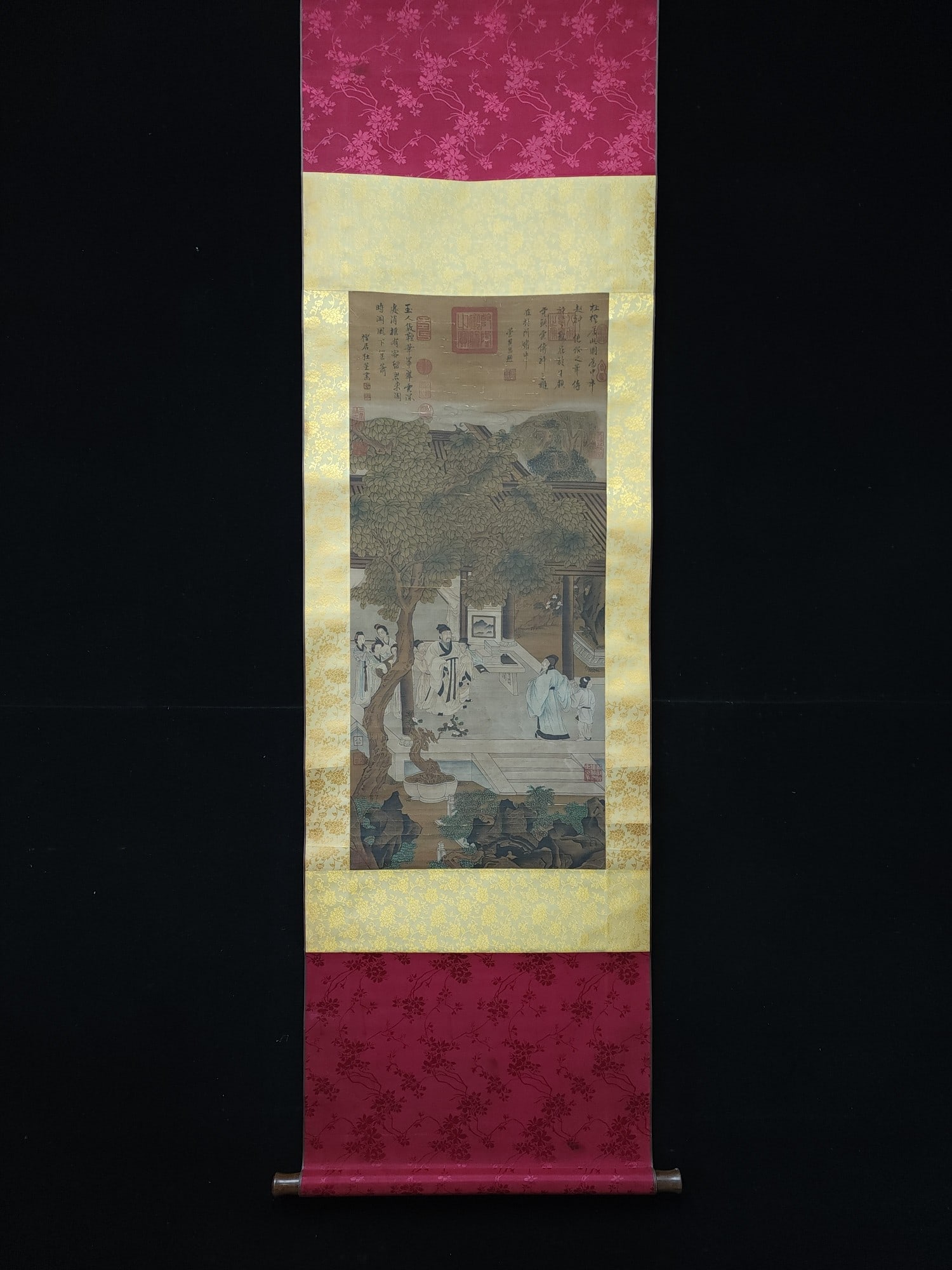 A picture of Du Jin's fine silk book in the Ming Dynasty: Ming Dynasty Du Jin's fine silk character picture Size: 101x45.5cm (The Dimensions Of All Batches Are Manually Measured.If You Need More Detailed Information, Please Contact Our Customer Service Befor
