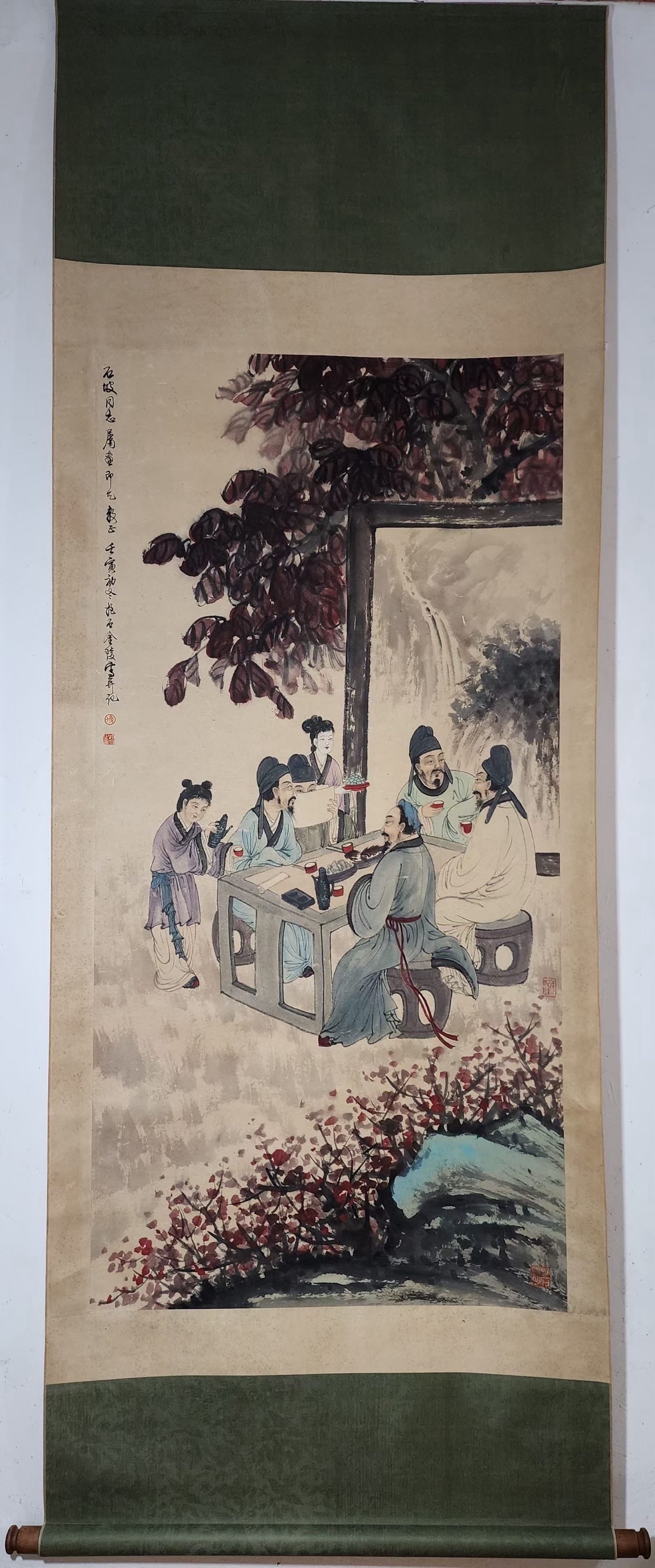 A figure picture of Fu Baoshi: Fu Baoshi's character picture Painting coreSize:137.5x68cm (The Dimensions Of All Batches Are Manually Measured.If You Need More Detailed Information, Please Contact Our Customer Service Before Biddin