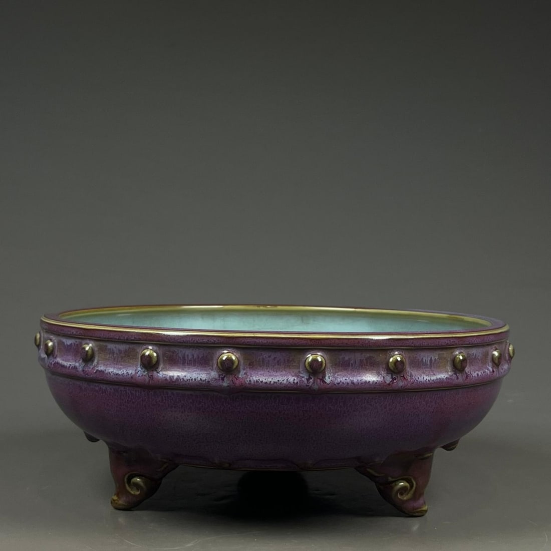 A rose purple glaze drum nail wash from the Song Dynasty Jun kiln (1 of 9)