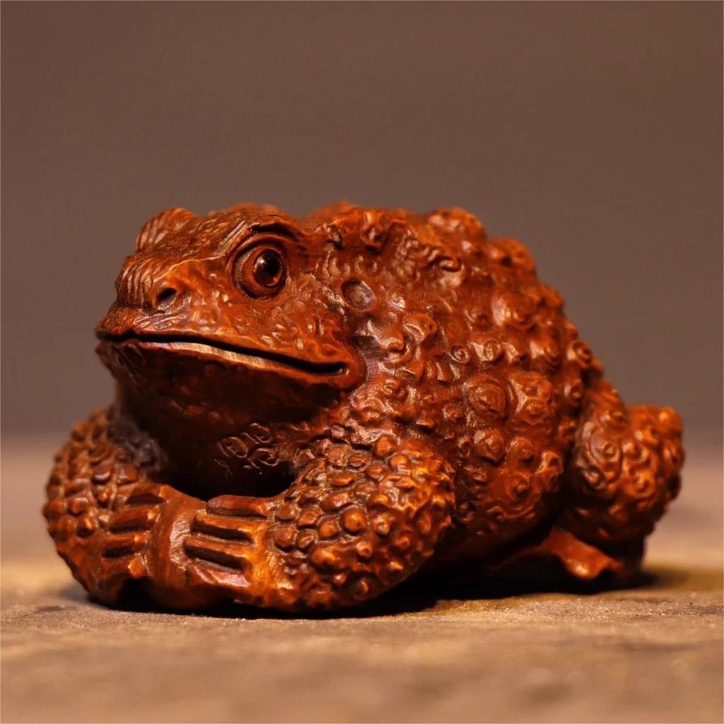 A beautiful copywriting tea pet golden toad (1 of 6)