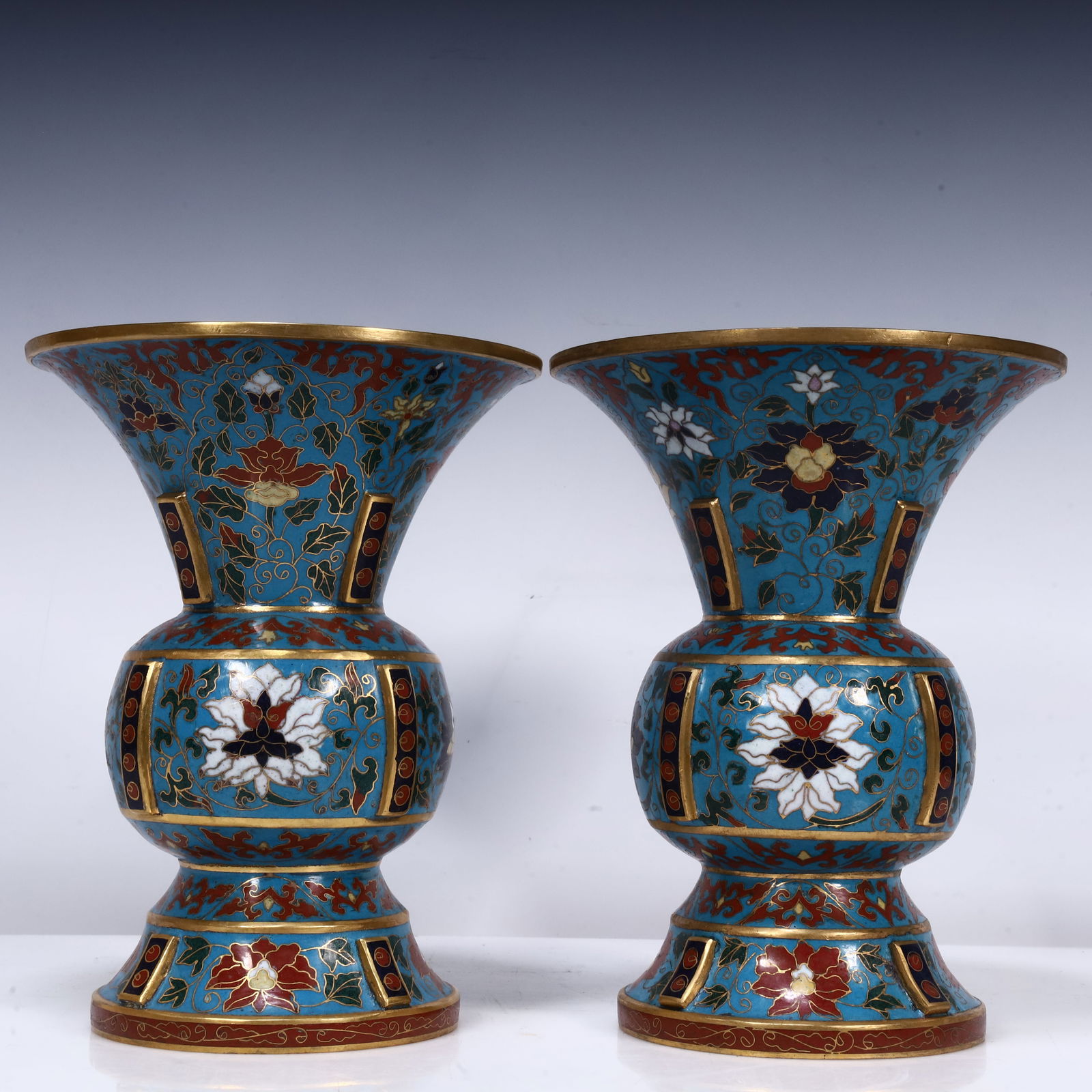 A cloisonné vase pair (1 of 5)