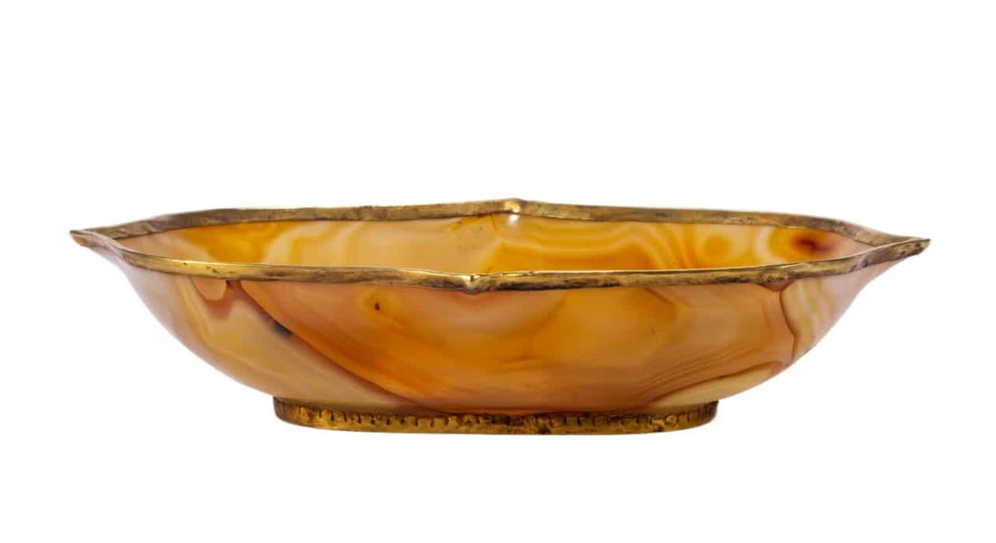 A piece of Liao gold agate covered with gold plate (1 of 9)