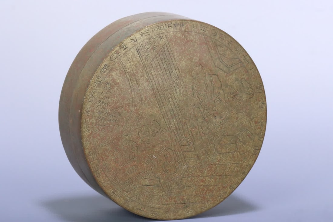 A study copper figure pattern round ink cartridge - 2