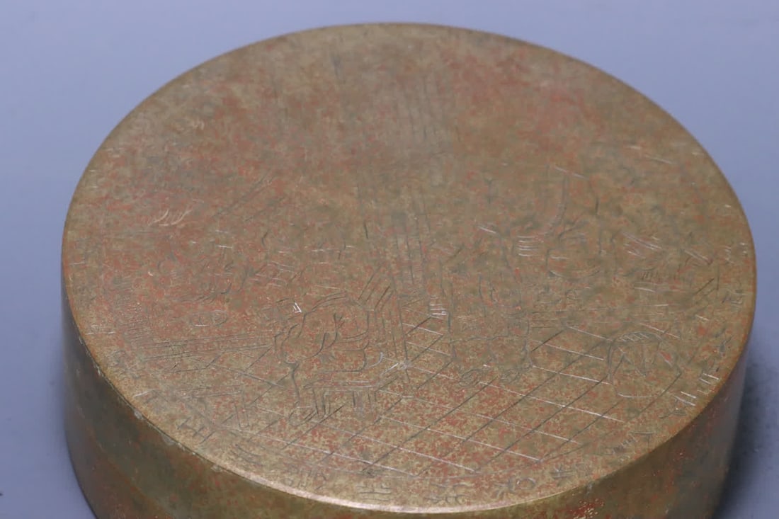 A study copper figure pattern round ink cartridge - 7