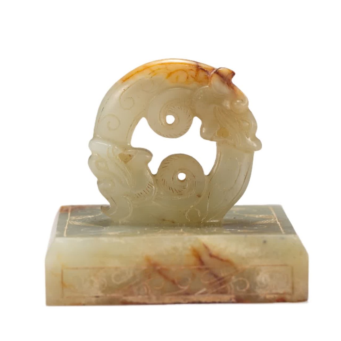 A Qing Dynasty ancient jade seal (1 of 9)