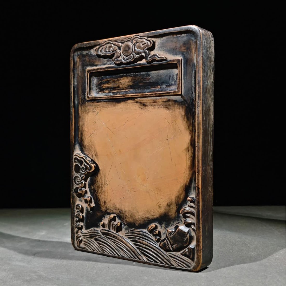 One piece is a red silk inkstone (1 of 9)