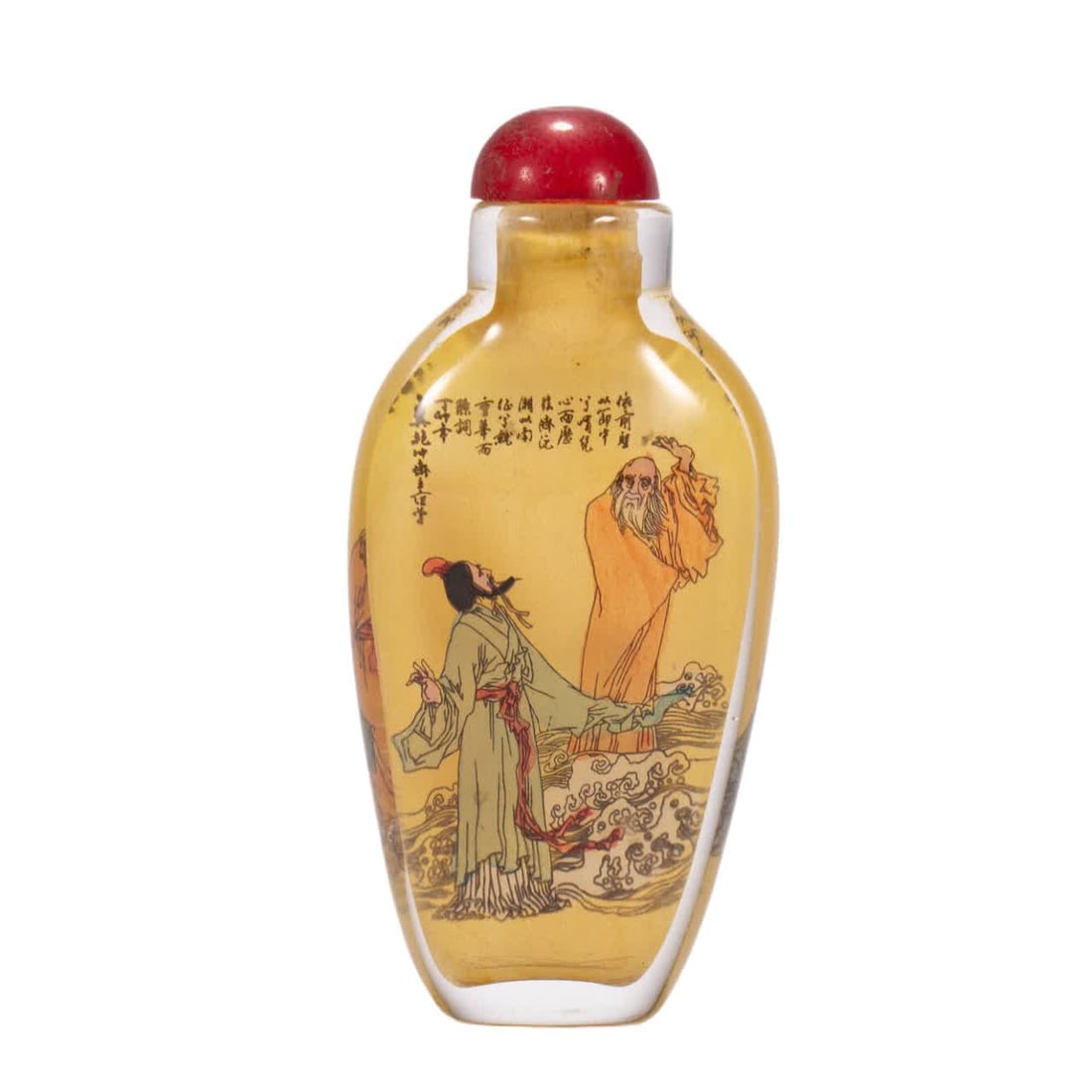 A Qing Dynasty material snuff bottle (1 of 6)