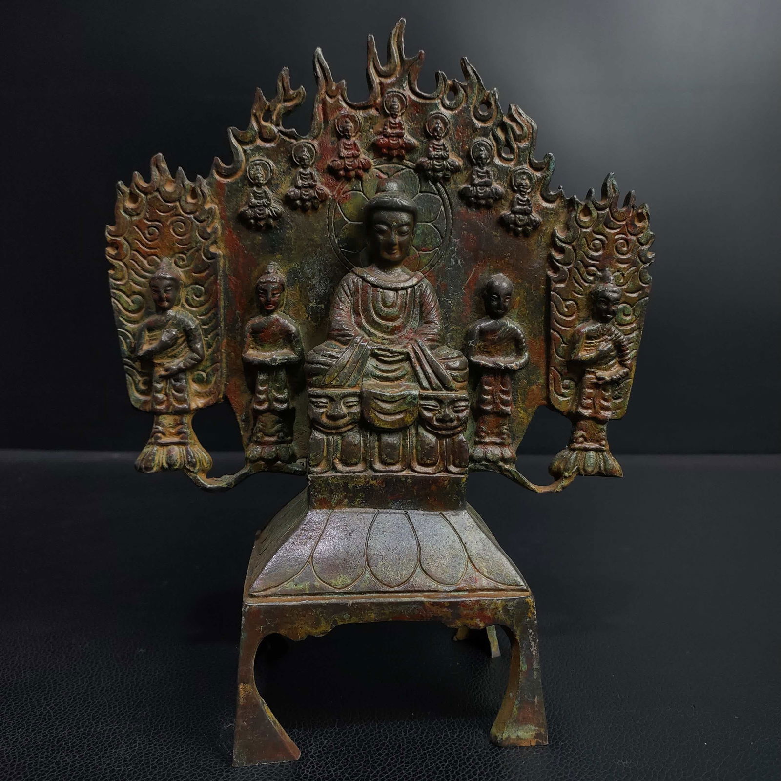A bench Buddha from the Northern Wei Dynasty (1 of 9)