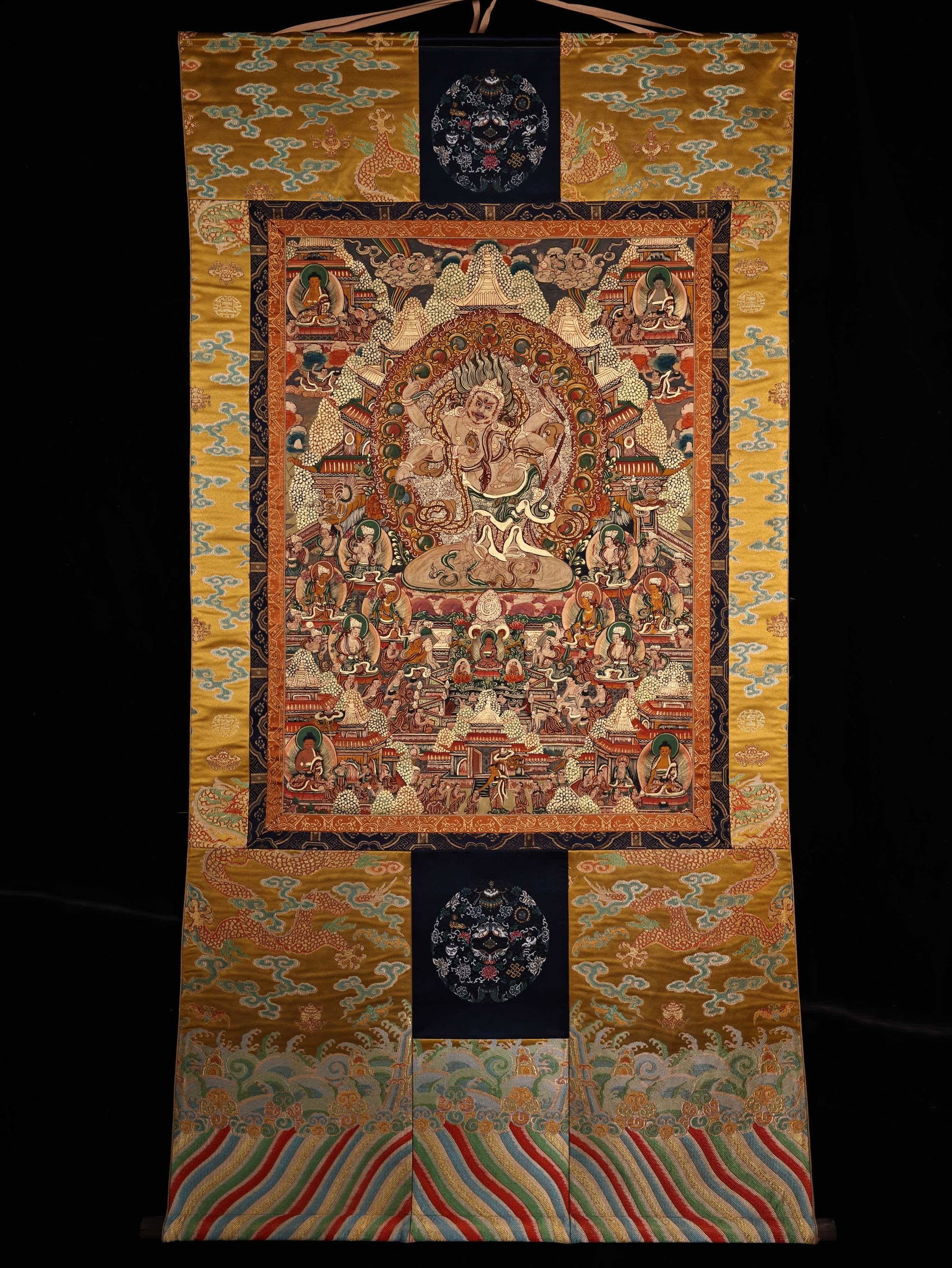 A Ming Dynasty thangka "Six-armed Mahagala" (1 of 14)