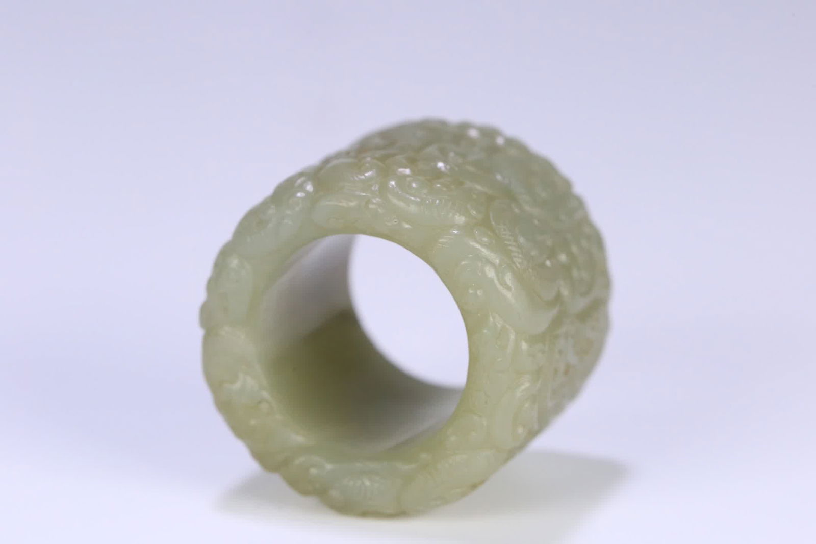 A Hetian jade dragon pattern board - 4