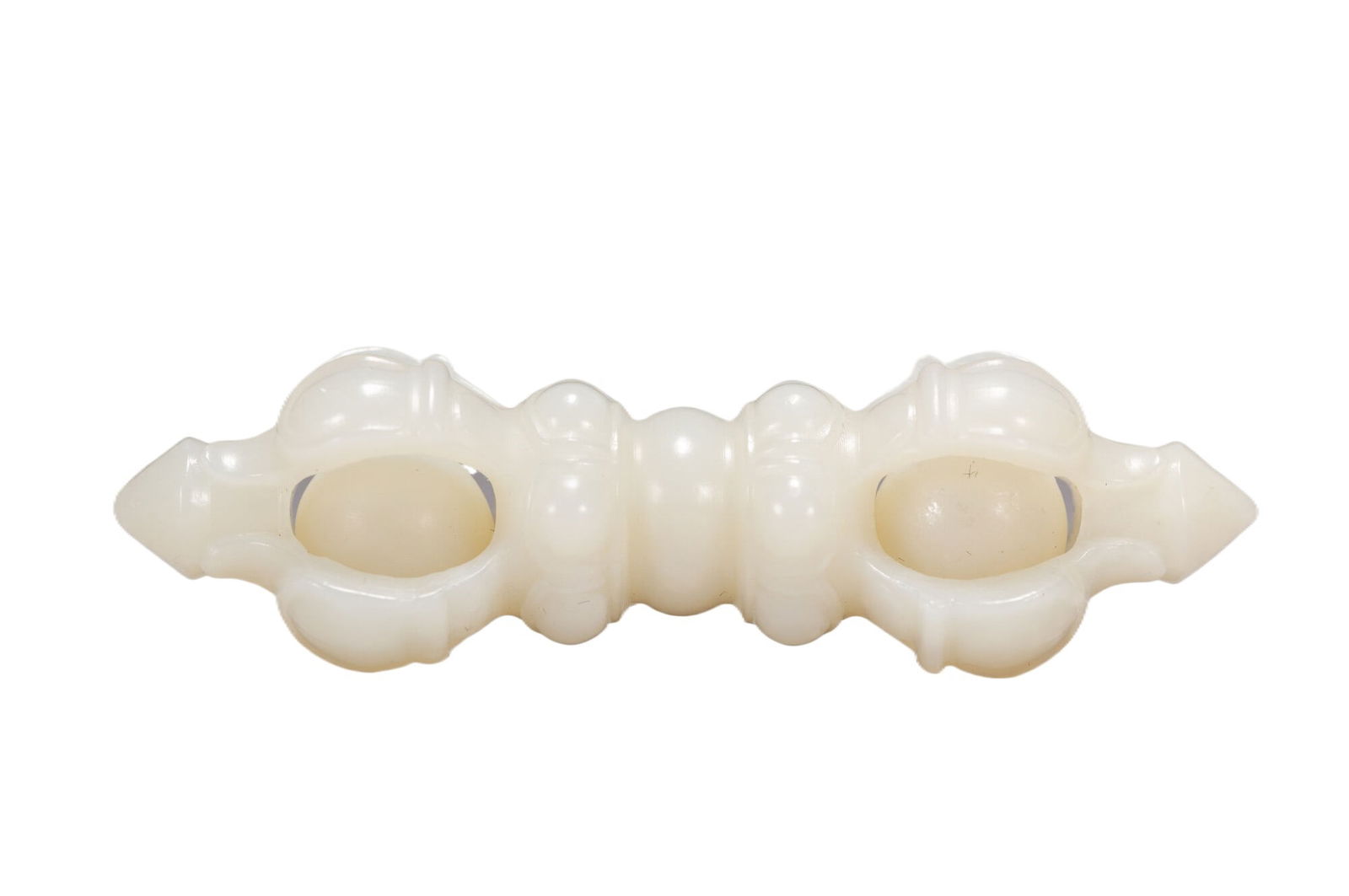 A Qing Dynasty Hetian jade vajra (1 of 7)