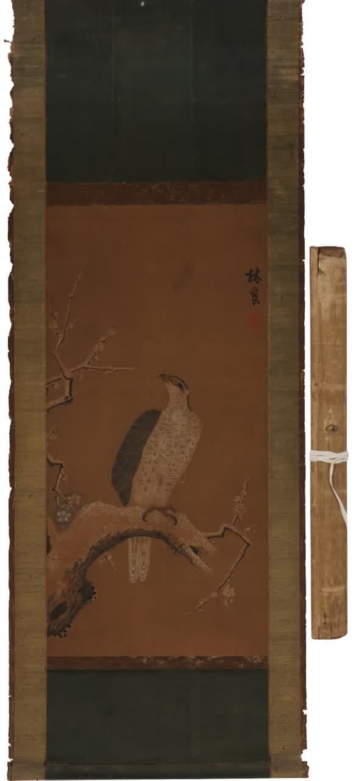 A picture of Lin Liang's flowers and birds: Lin Liang's flower and bird picture SIZE: 82x39cm (The Dimensions Of All Batches Are Manually Measured.If You Need More Detailed Information, Please Contact Our Customer Service Before Bidding.)