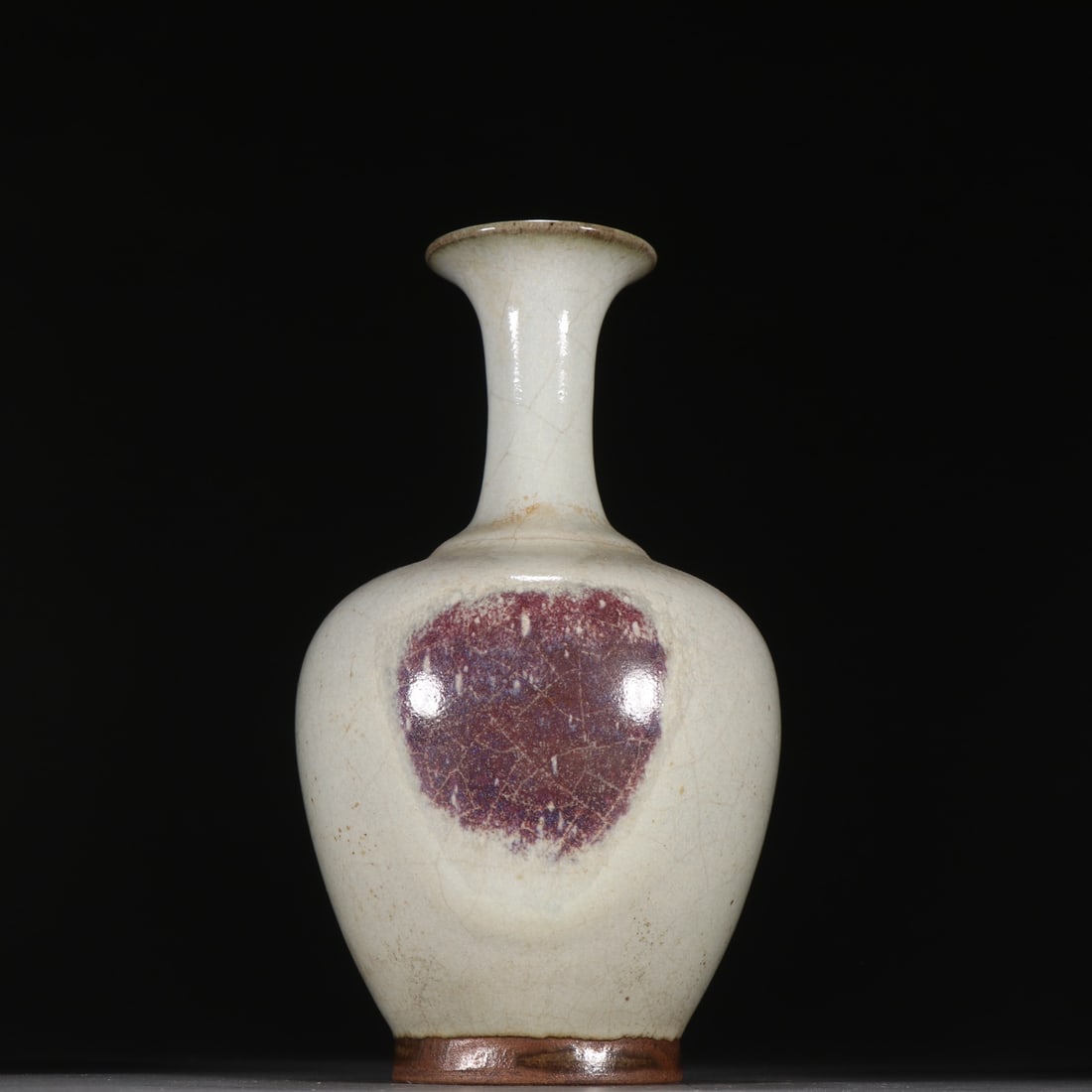 A long-necked bottle from the Jun kiln of the Song Dynasty (1 of 9)