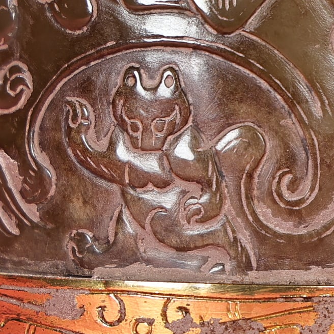 A fine agate jade seal - 3