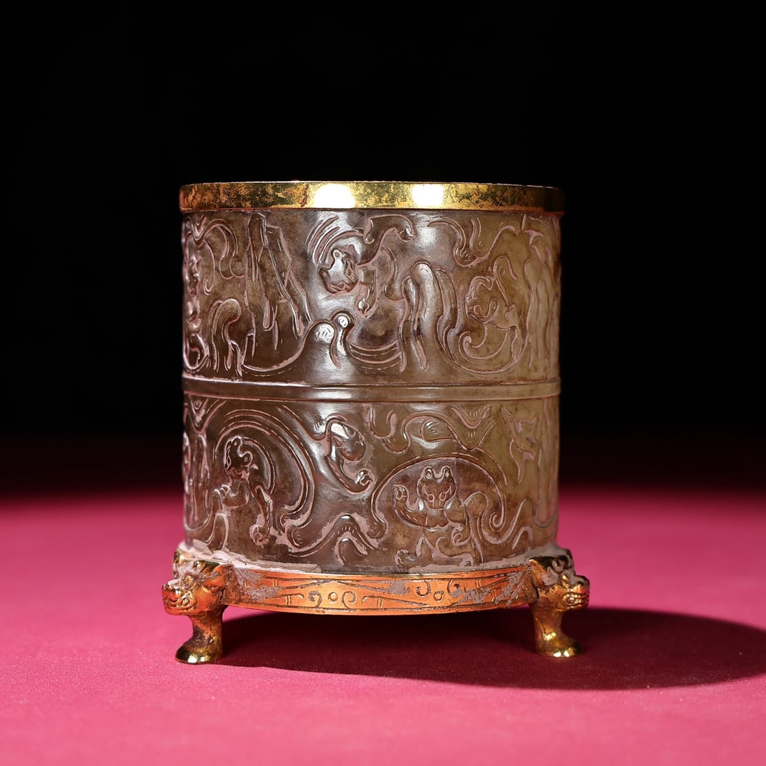 A fine agate jade seal - 4