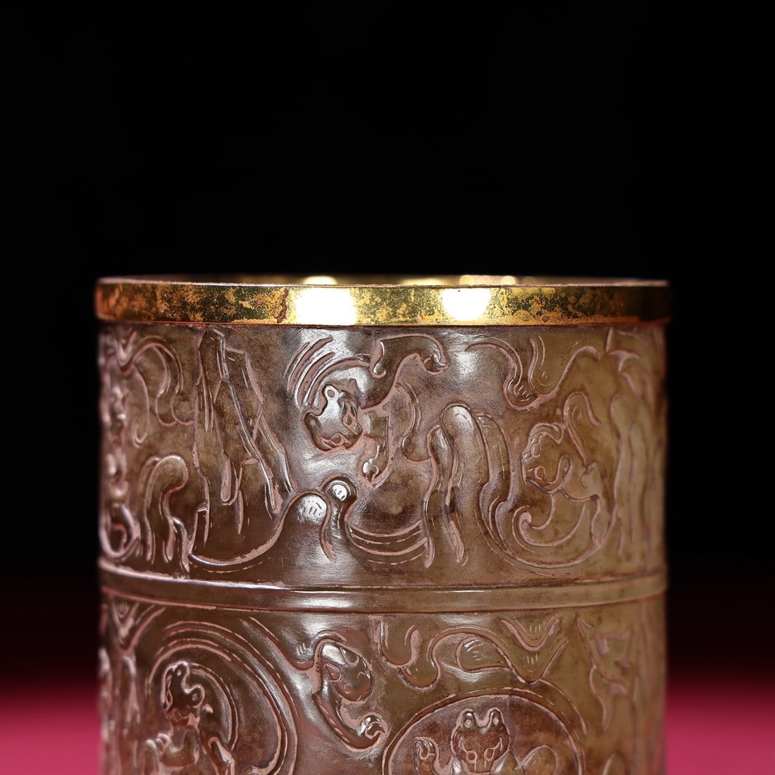 A fine agate jade seal - 5