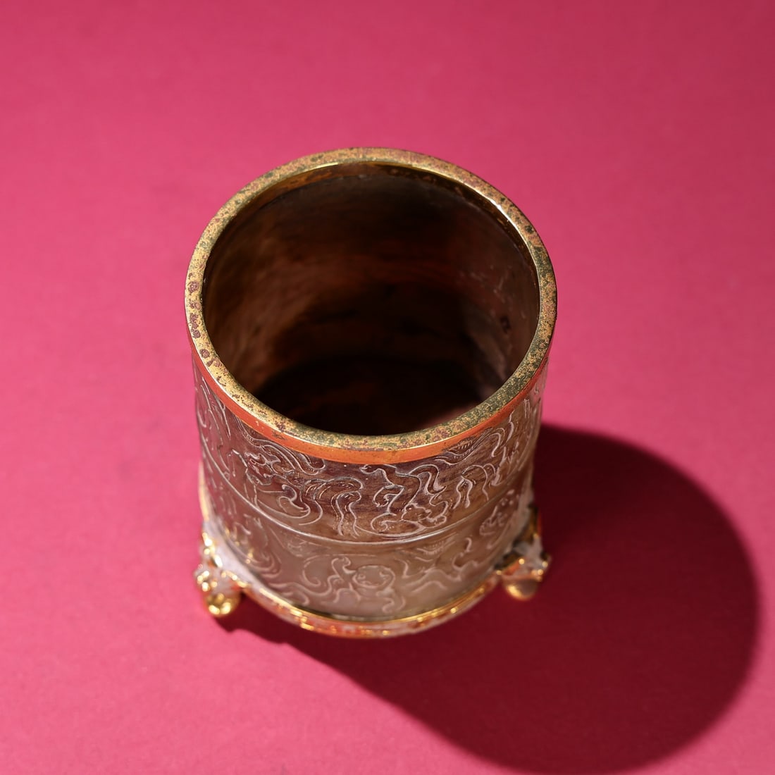 A fine agate jade seal - 7