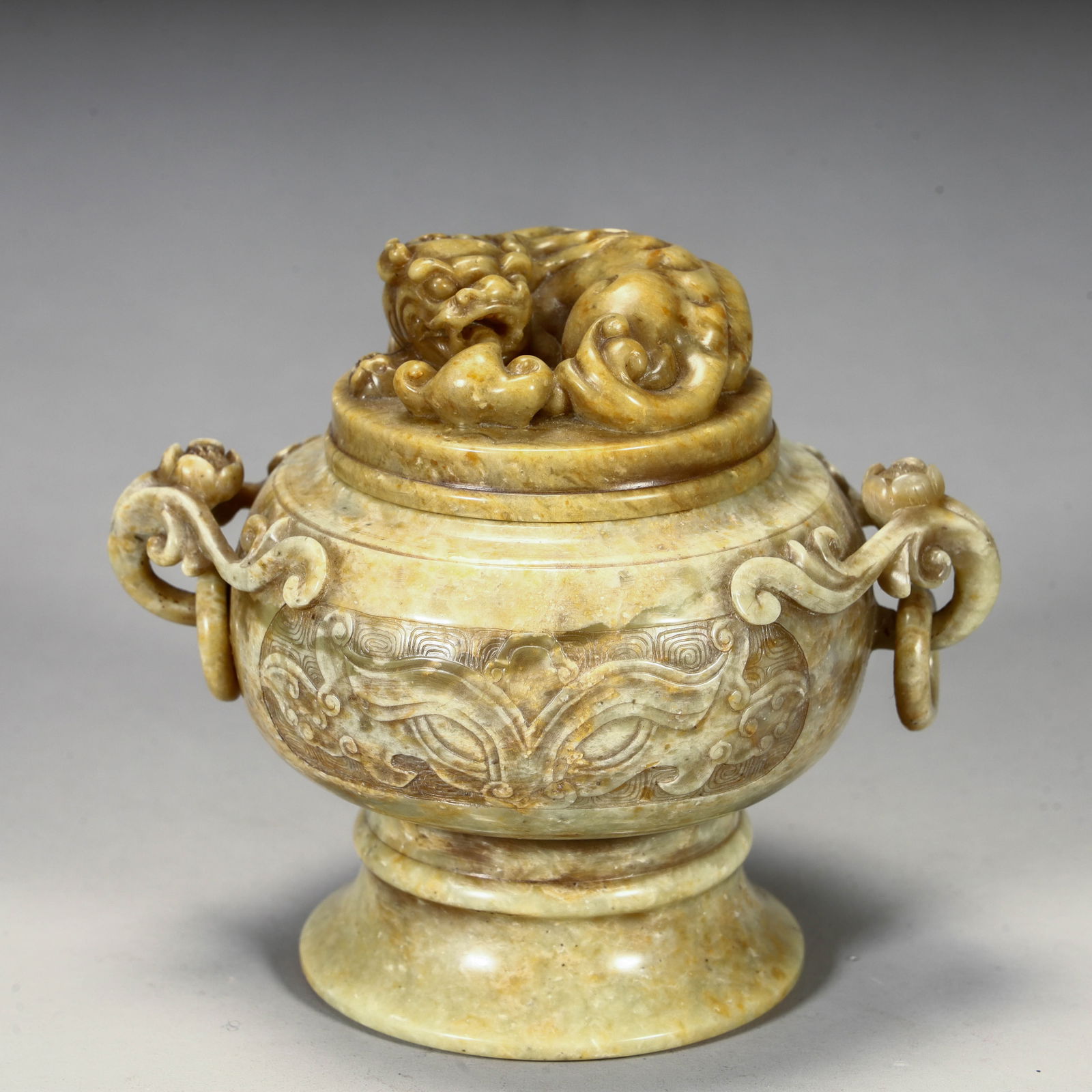 A fine Shoushan stone incense burner from the Qing Dynasty (1 of 11)