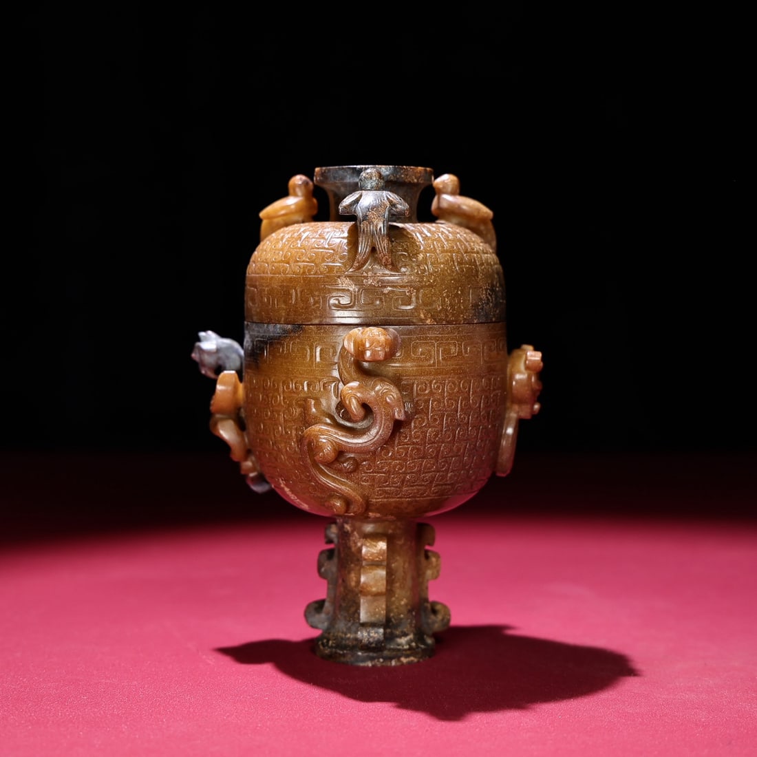 A beautiful Hetian jade cup - 2