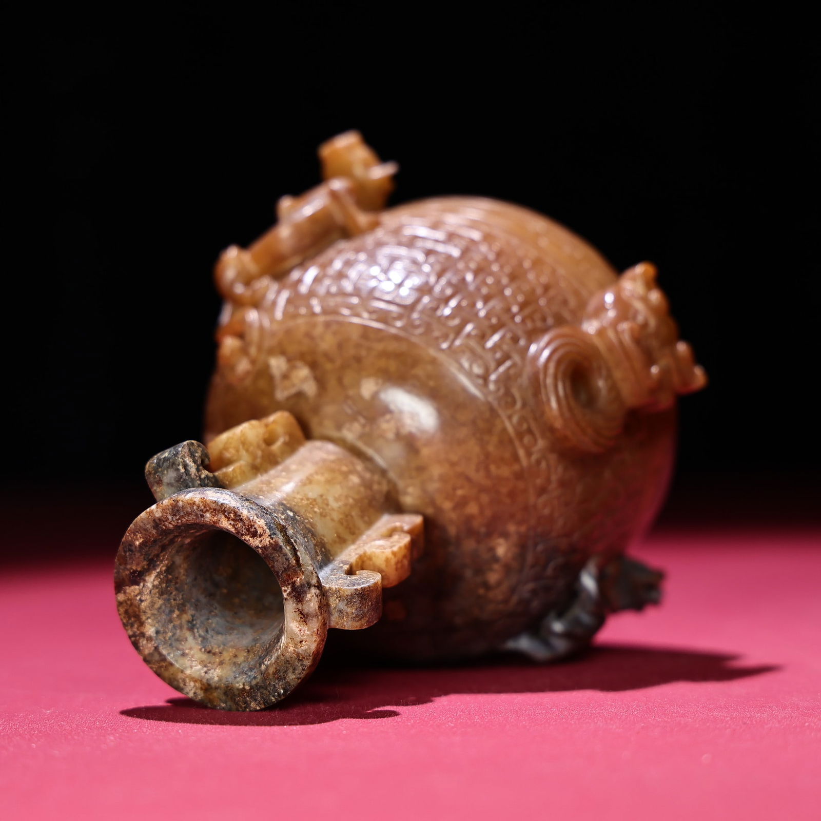 A beautiful Hetian jade cup - 3