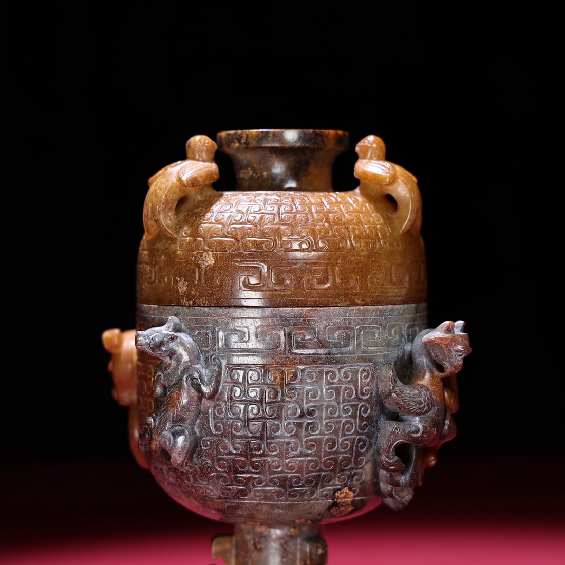 A beautiful Hetian jade cup - 5