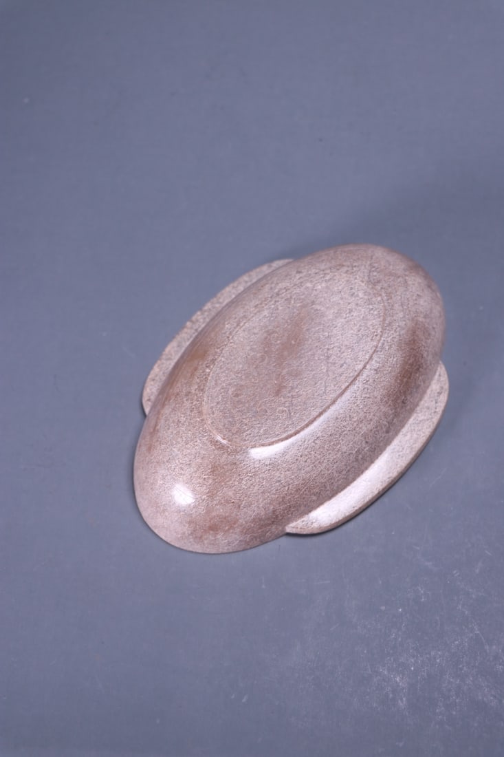 A beautiful ancient jade hooked pattern feather cup - 6